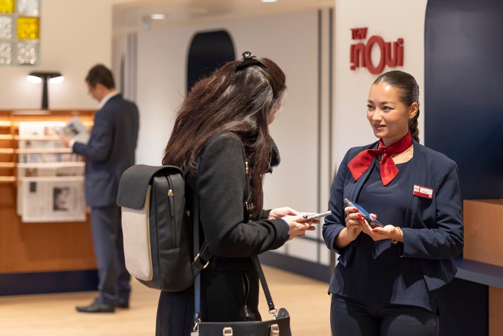 Accueil personnalisé au Salon Grand Voyageur Le Club TGV INOUI
